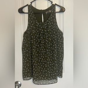 LOFT Army Green Blouse